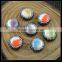 LFD-0051B Wholesale Ceramics Beads Round Mixed Color Paved Rhinestone Crystal Connector Beads For Making Bracelet Jewelry