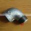 Galvanized Tee 130 Plain Malleable Cast Iron Pipe Fittings Manufacture