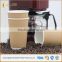 Brown Color Kraft Ripple Wall Paper Cups with lids