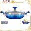 Metallic Shallow Casserole Blue color