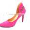 very sexy high heel lady shoes special pump with zipper