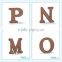 Home decorative large letters alphabet plywood magnetic letter puzzle