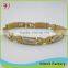 Copper/brass Wholesale new design fashion semi precious genuine gemstone bracelet