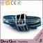 2016 Hot Sale High Density Glitter Braided Stretch Elastic Belt Ployester Fabric Promotional Boys Designer Belts