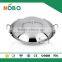 Multi-use Chinese Stainless Steel Wok with Lid