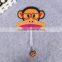 hot sale lovely monkey design kids hand fan pp fan pp plastic advertising hand fan