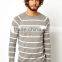 Cotton Acrylic Mixed 12 GG Stripe Sweater Bangladesh Factory