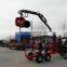 5 tons log trailers with grapple