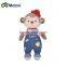 chinese toy manufacturers plush monkey toy with cloth