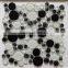 Cheap price laminate crystal glass mixed brushed stainless steel mosaic                        
                                                                                Supplier's Choice
