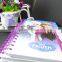 A5 double spiral cartoon notebook with elastic band