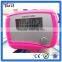 Portable mini pedometer instruction for using pedometer bracelet