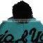2015 new printing winter beanie hats with pom pom