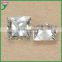 wholesale machine cut faceted square princess cut white synthetic stones cubic zirconia price