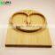 bamboo small food Serving Tray for children