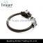 Chinese punk style gold plating alloy cuff bangle bracelet jewelry for unisex wholesale