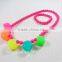 Custom children handmade diy jewelry bead necklace and bracelet for girls