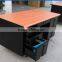 Steel Office Computer Desk with double pedestal and steel drawer