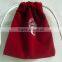 elegant small customized velvet jewelry bag