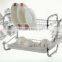 TD106 S/S stainless steel chrome Iron kitchen dish rack chromed wire dish racks