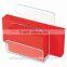 Clear acrylic desktop magazine holder or acrylic rack for books and magazines