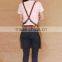 Vintage brown canvas work apron with leather