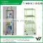 2015 Hot Sell NSF 18x18 Inch 4 Layer Black Powder Wire Goods Shelf With Wheels (YB-WS045)