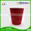 Ripple Wall Red Color pe Coated 16 oz Coffee Cup With Lid