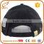 Headwear manufacturer offer cotton twill black brimless baseball cap