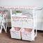 wooden folding ironing board in cabinet