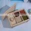 wood storage box for red bean box with lid