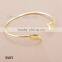 European minimalist style lady leaves wire bangle