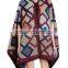 2016 factory custom made lady acrylic winter warm shawls