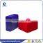 Red &Navy blue flocked jewelry boxes for export sale