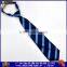 Custom Kids Tie 100% Polyester Woven Elastic Necktie For Child