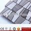 IMARK Ladder Shape China Athens Gray Mix Grey Wood Grain Marble Mosaic Backsplash Tile