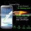 Anti uv Environmental top quality screen protector for samsung galaxy note 2 n7100 N7105 I317 tempered glass screen protector