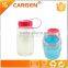 350ml plastic clear wide mouth kids sport water bottle