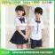 Custom Cheap Price Summer England Style Primary School Uniform White Shirt and Skirt or Pant