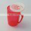 590ml Microwaveable Cartoon shape Plastic milk mug