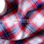 wholesale 100% cotton plaid twill fabric for shirts cloth dress