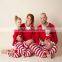 Trade assurance service striped long sleeve christmas pajamas family