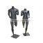 Window displays Fiberglass glossy boutique black sport mannequin running