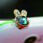 rhinestone dust plug luxurious crown earphone dust,promotion gift A6