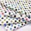 2015  china supplier custom print cotton spandex fabric with dot point wholesale