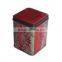 Nice small square tea tin box/tin caddy/metal customized size or logo/square packaging box