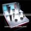 2 stairs led acrylic cosmetic display