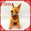 Audit factory 8''-10'' sitting German shepherd plush dog toys with amigo necklet