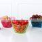 colorful plastic serving dish salad bowl with scale mark
