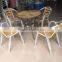 ZT-1042T aluminum patio square ash table